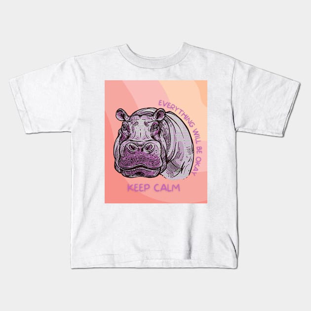 Keep Calm Kids T-Shirt by After Daylight Project